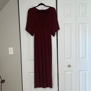 Forever 21 Women’s Burgundy Fall Dress – Cozy & Chic